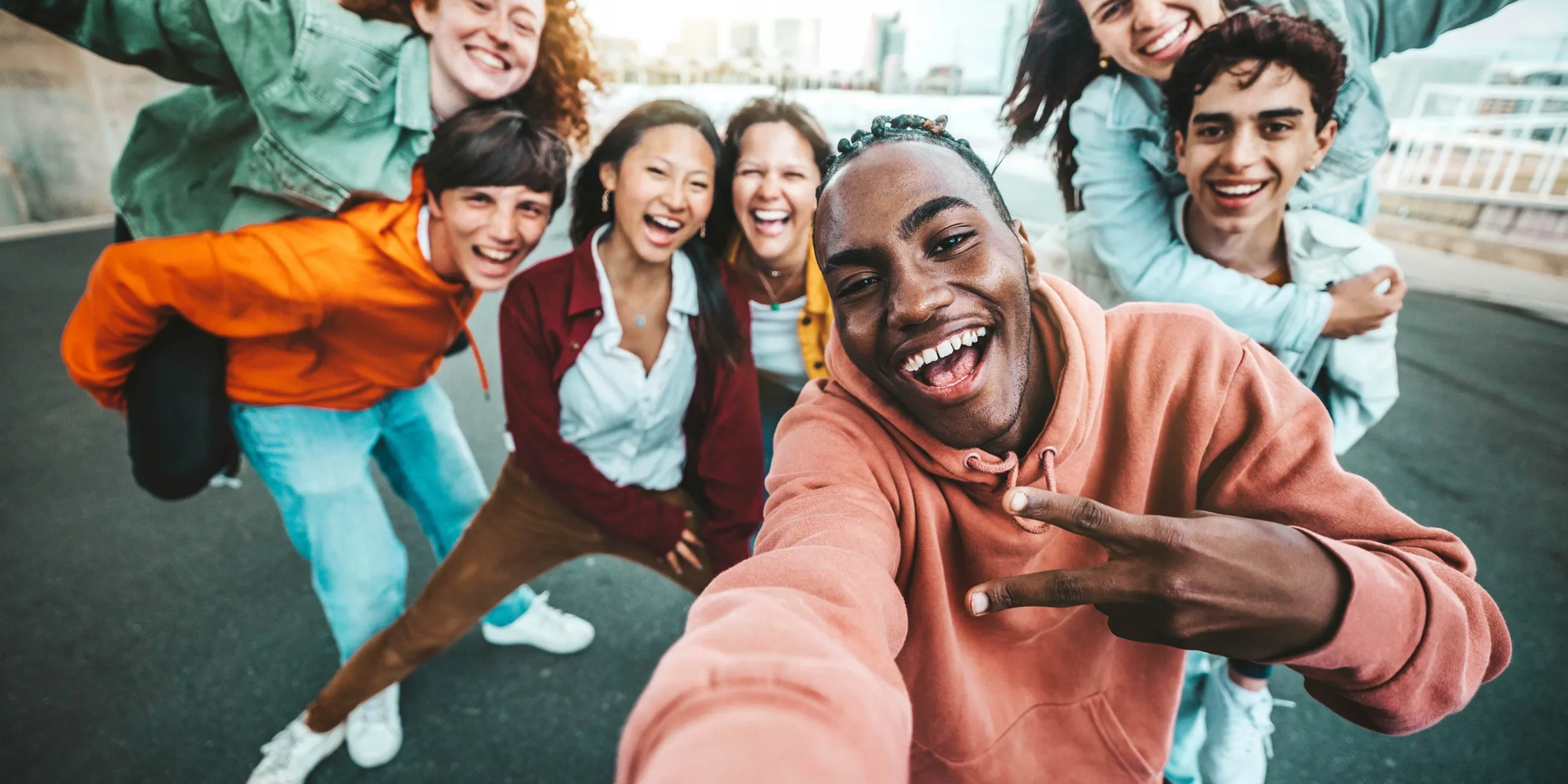 Friends out together, spending within their means